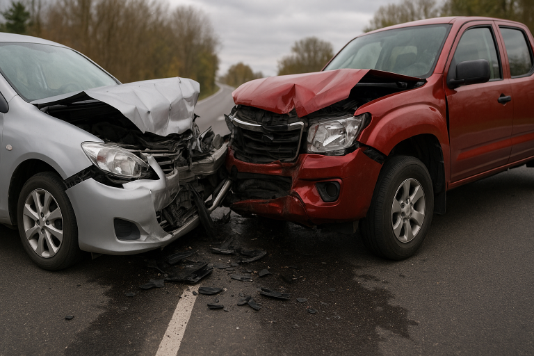 पीलीभीत में सड़क हादसा: कार-ट्रक टकराव में तीन की मौत, पांच घायल