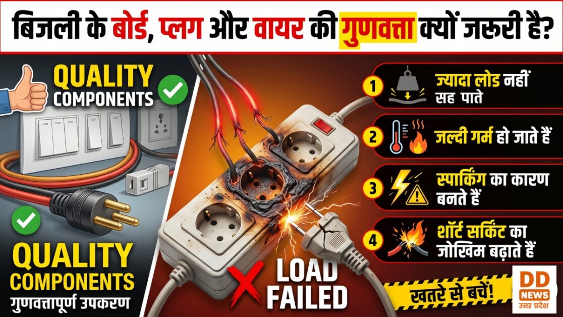 AC And Cooler बिजली के बोर्ड, प्लग और वायर की गुणवत्ता क्यों जरूरी