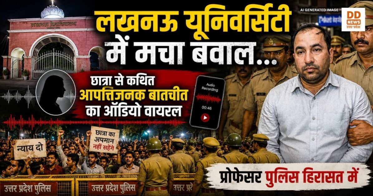 Lucknow University Professor Case: छात्रा से आपत्तिजनक बातचीत और पेपर लीक ऑफर के आरोप में असिस्टेंट प्रोफेसर हिरासत में
