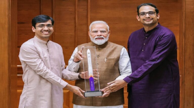 Skyroot Aerospace : PM मोदी ने स्काईरूट एयरोस्पेस के संस्थापकों से की मुलाकात, विक्रम-1 मिशन की सफलता पर दी बधाई