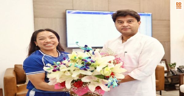 Mirabai Chanu, Jyotiraditya Scindia