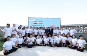 PM Modi Tashkent yoga session