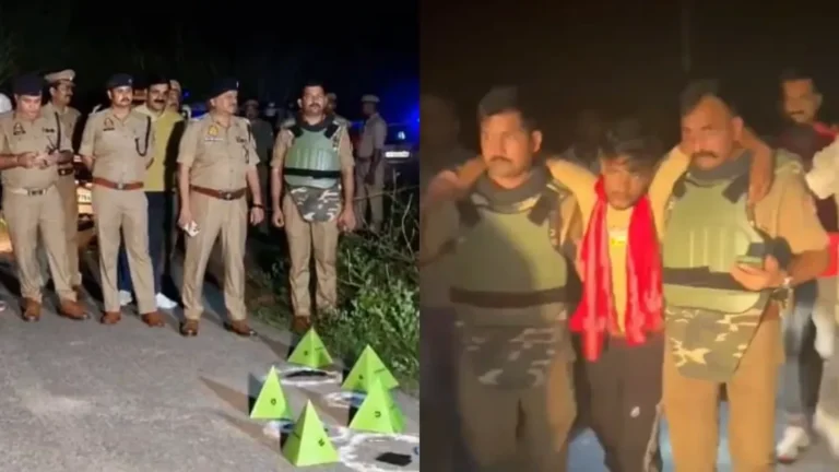 Bahraich Encounter : बहराइच में पुलिस और चेन स्नैचर की मुठभेड़: 25 हजार का इनामी बदमाश गिरफ्तार