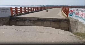 Ramganga river bridge crack