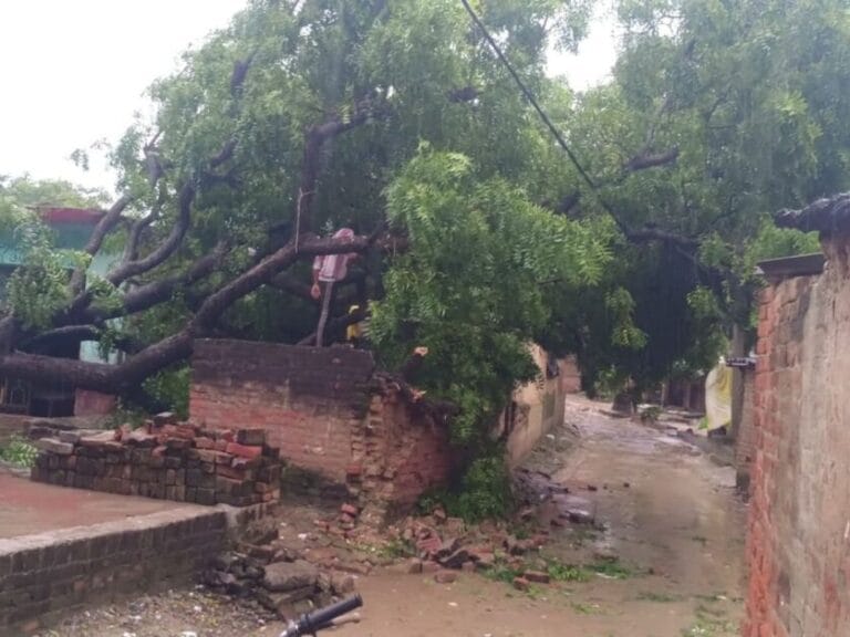 Sultanpur Weather : सुल्तानपुर में बारिश-तूफान का कहर, 42 मकान क्षतिग्रस्त और 7 मवेशियों की मौत