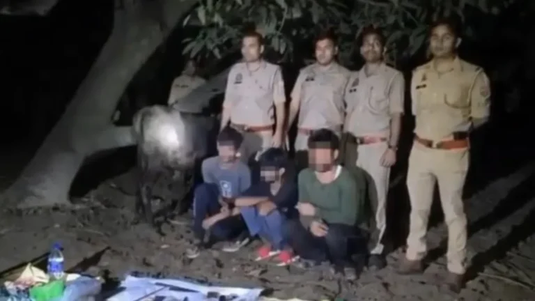 Hapur News : हापुड़ में गोकशी की तैयारी कर रहे बदमाशों से पुलिस की मुठभेड़, तीन को लगी गोली